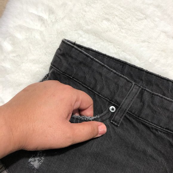 BDG DOPHIN LOW RISE BLACK SHORTIE SIZE 27 - Picture 5 of 9